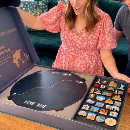 🔥49% OFF Today🌏Been There, Done That Travel Magnet Display Board – Round Souvenir Magnet Wall Organizer, Personalized Travel Memory Decor & Unique Gifts for Travelers 🎁